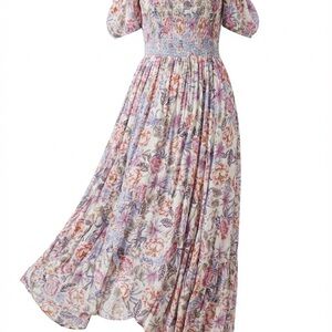 Jaase Pastel Floral Maxi Dress